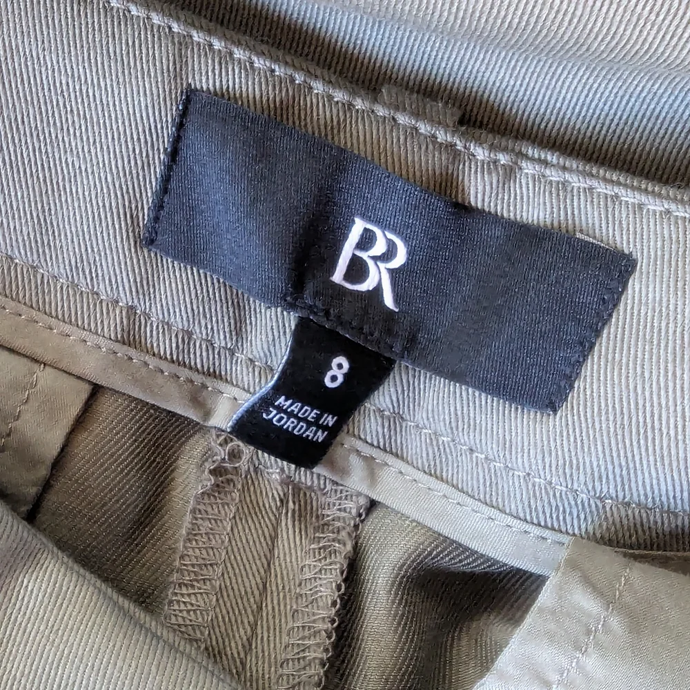 Banana Republic Linen | Seahaven Italian‎ Cotton Blend Pants | Olive | Sz 8